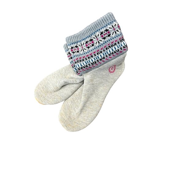 Isotoner Women's Size L Thermal Knit Slipper Socks With Non-Slip Soles - Picture 2 of 6